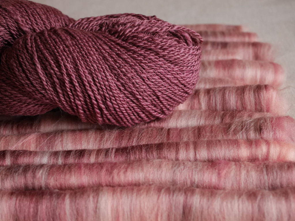 écheveaux fil artisanal laine mérinos et soie filés main
