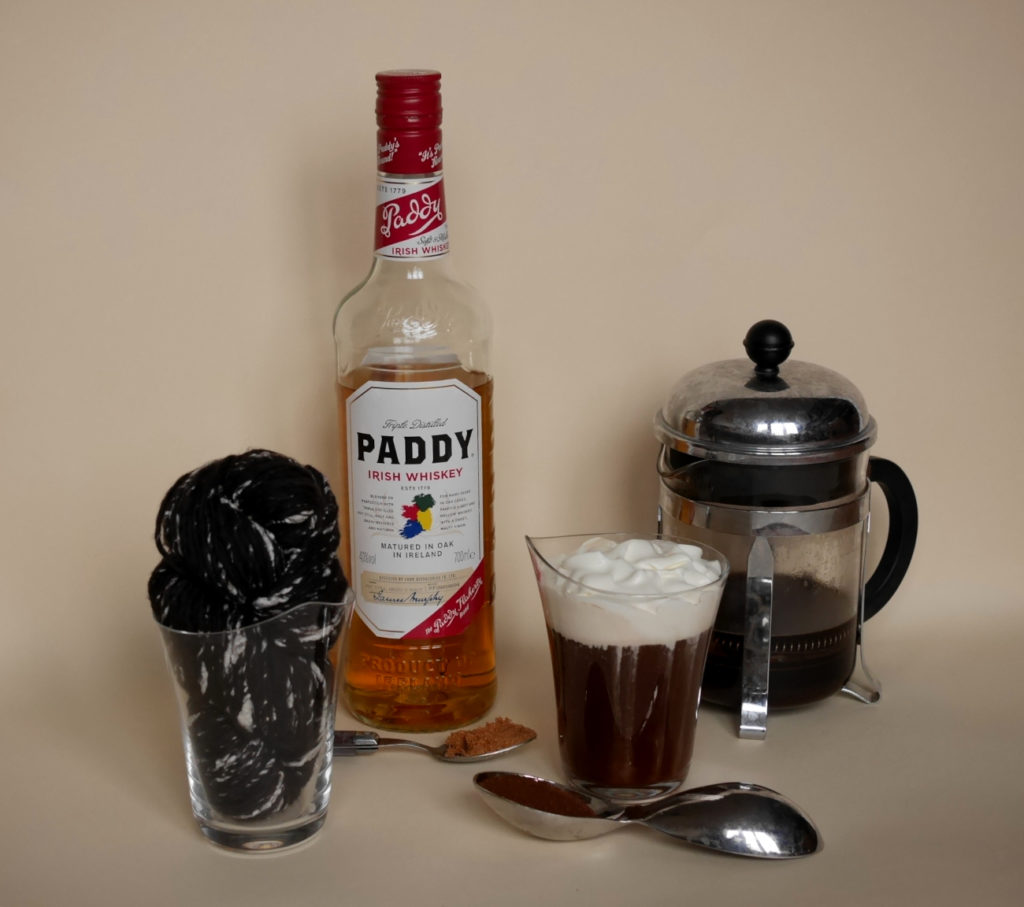 collection d'écheveaux filés mains artyarn cocktails paddy irish coffee