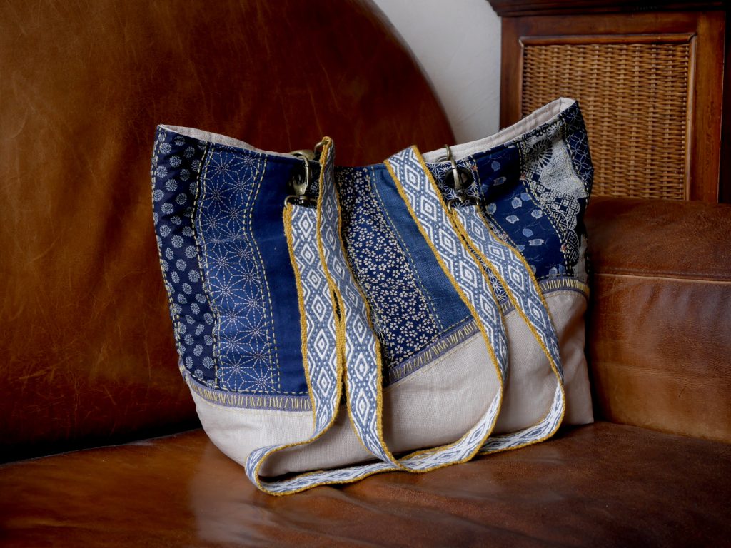 sacs sacotin tissu japonais sangle tressée inkle loom
